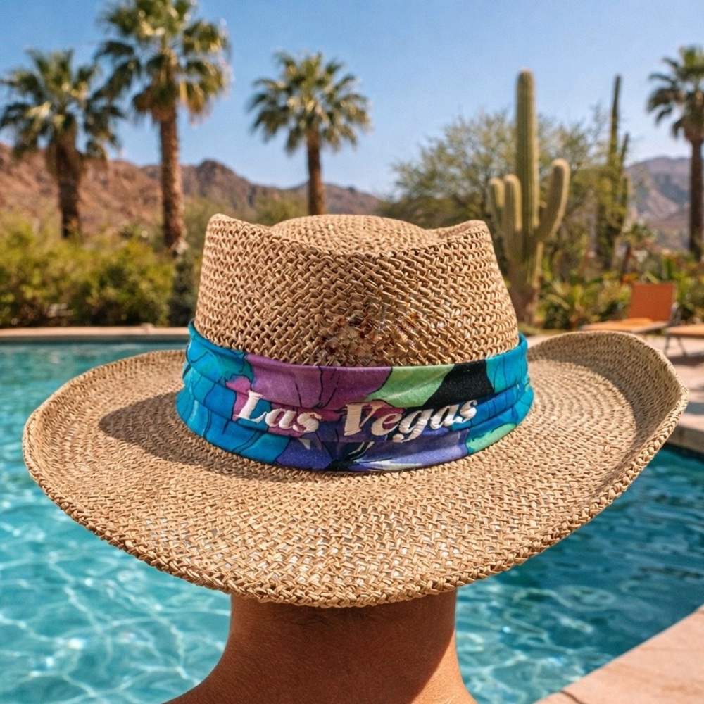 Peter Grimm Ltd Vintage-Inspired Straw Hat Las Vegas Summer Vacation Resortwear